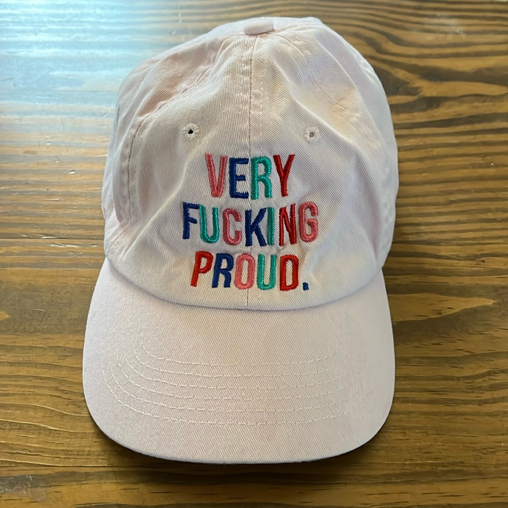 White Pride Embroidered Cap